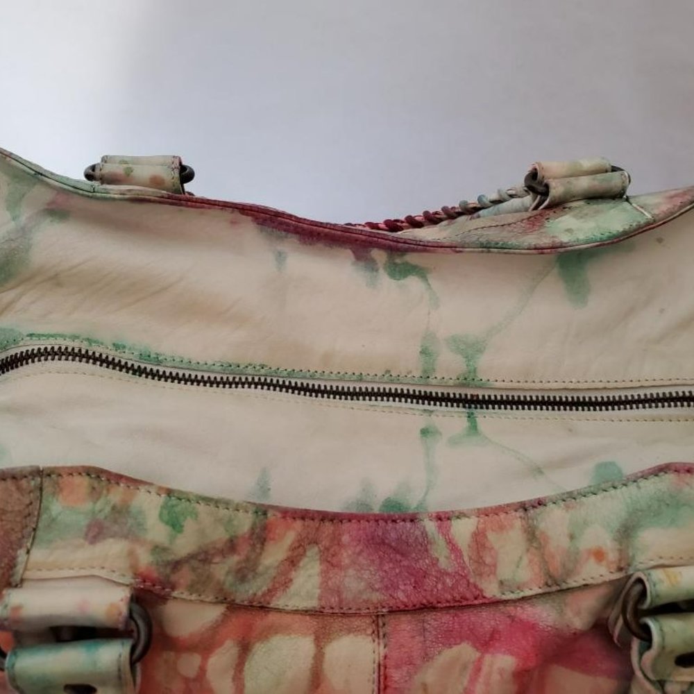 Balenciaga Graffiti Velo giant City bag pink blue red green neo classic work dye - Picture 9 of 14